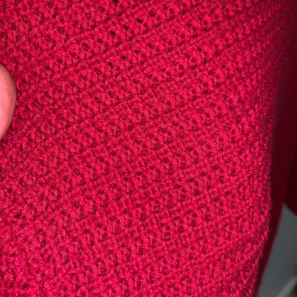 Style & Co Red Flared Sweater Dress - Picture 4 of 5